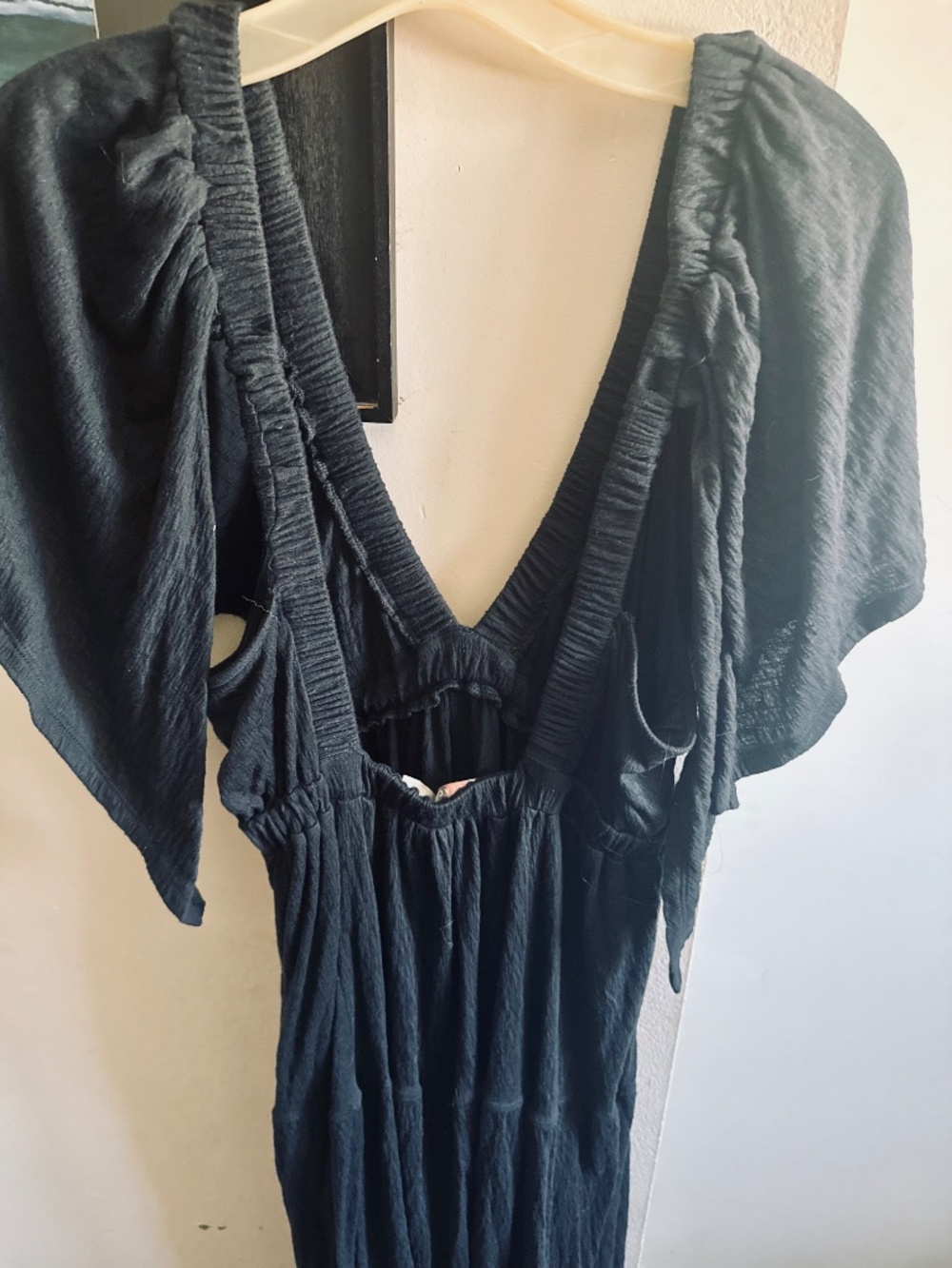 Free People Black Bohemian Style Maxi Dress - Picture 3 of 8